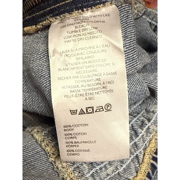 We The Free People Je Suis Pret Women's Jumpsuit Barrel Denim Jean Medium - Picture 12 of 14